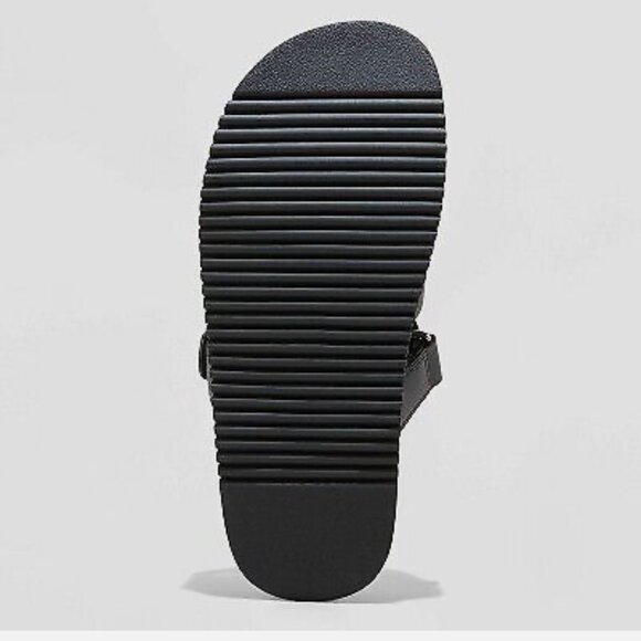 Wild Fable Hayley Black Leather Slide Sandals Size 8.5 NEW WITH‎ TAG - Picture 3 of 3